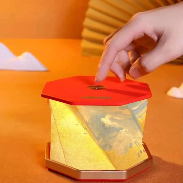 Portable Folding Wooden Table Lamp - Image 4