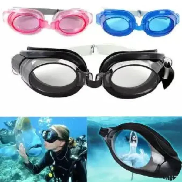 3 in 1 Swimming Goggles Advanced Swimming Goggles For Kids And Adults (Random Color) - Image 5