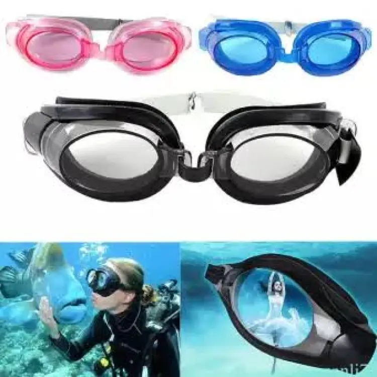 3 in 1 Swimming Goggles Advanced Swimming Goggles For Kids And Adults (Random Color) - Image 5