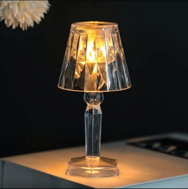 LED Night Light Crystal Diamond Table Lamp - Image 6