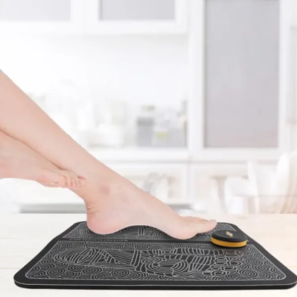 pack Of 2 Ems Butterfly Portable Neck Massager Rechargeable, And  Ms Foot Massager Pad Improve Blood Circulation - Image 3
