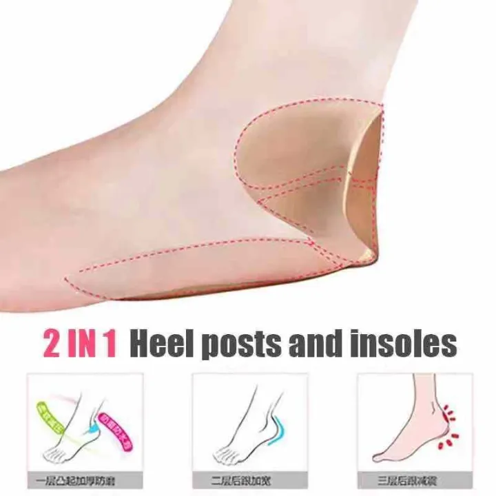 T shape high heel grip for foot support | Heel Cushion Pads T Shape Heel Sticker Tape Arch Support Insoles High Heeled Shoes Patches Foot Care Protector - Image 14