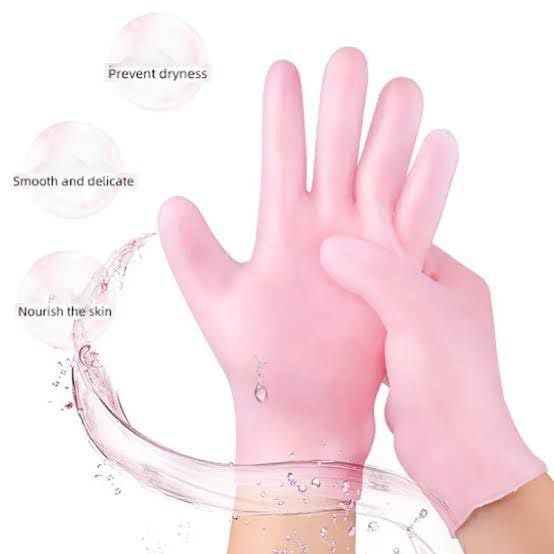 (1 Pair) Moisturizing Glove Socks Set, Silicone Gel Spa Socks For Dry Cracked Skin - Image 2