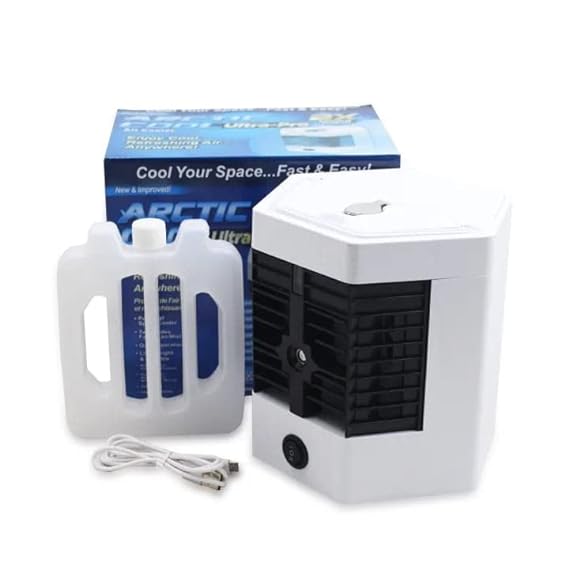 Arctic Air Ultra Pro Evaporative Air Cooler Fan - Portable 4-in-1 Cooling Solution with Humidifier, Air Purifier, and Adjustable Airflow - Effortless Cooling and Enhanced Comfort - Image 6
