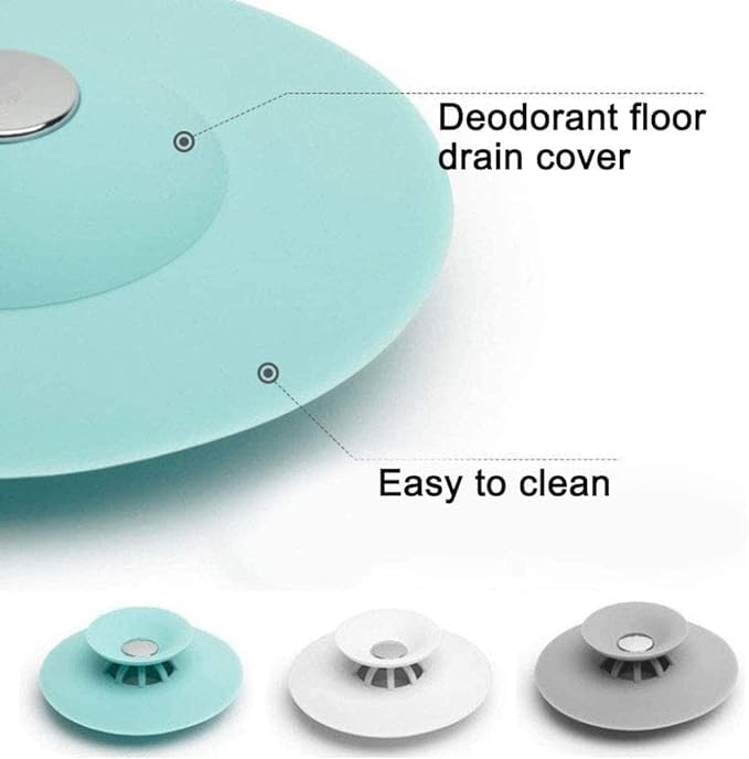 Silicone Sink Hair Strainer Floor Drain Bathroom Kitchen Stopper Sink Strainer Basin Water Stopper  (random color) - Image 9