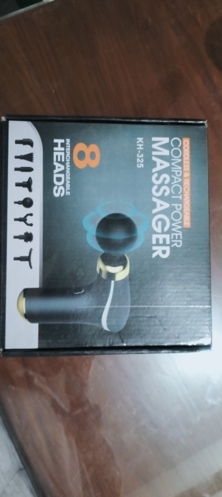 Compact Power Massage with 8 Interchangeable Heads, Cordless & Rechargeable Massager for Deep Tissue Muscle Relaxation KH-325.(random color) - Image 5
