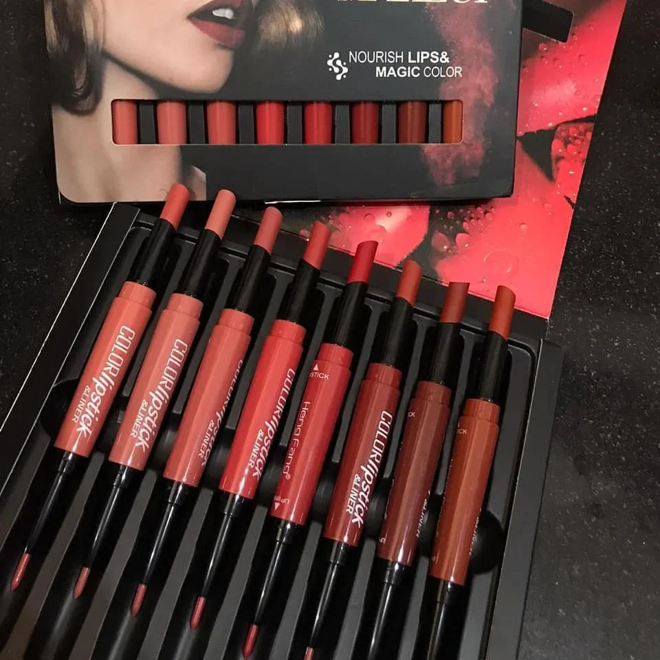 Heng Feng 2 In 1 Lipstick Set Of 8 - Image 5