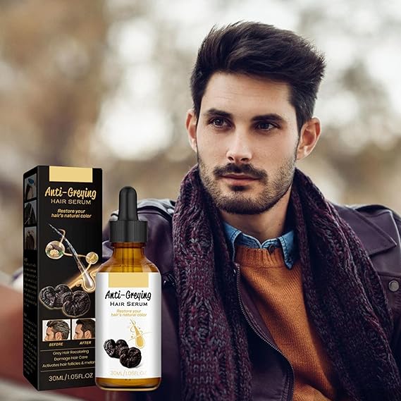 Hair Darkening Se-Rum, Darka Anti-greying Hair Se-Rum, Nutrient Natural Darkening Se-Rum 30 ML - Image 5