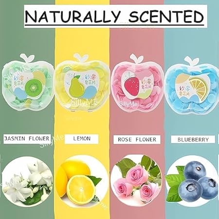 Apple Shape Transparent Paper Soap Box Mini Portable Travel Soap - Small Box (Random flavor) - Image 7