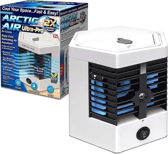 Arctic Air Ultra Pro Evaporative Air Cooler Fan - Portable 4-in-1 Cooling Solution with Humidifier, Air Purifier, and Adjustable Airflow - Effortless Cooling and Enhanced Comfort - Image 3