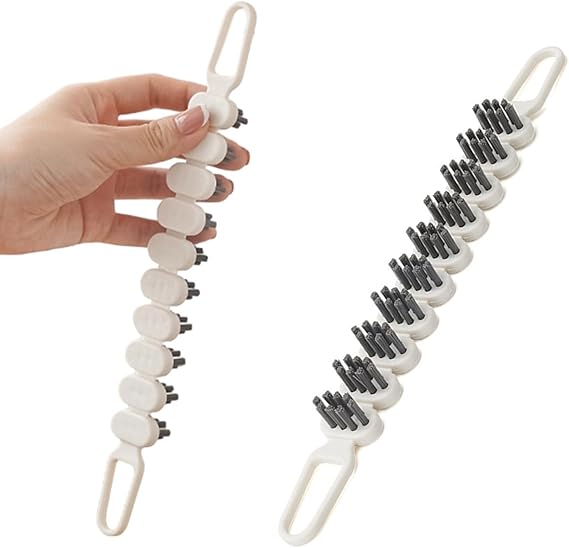 1 Pc - Bendable Multi-Purpose Cleaning Brush For Kitchen And Bathroom, Flexible Scrub Brush, Corner Cleaner, Stiff Bristle Crevice Brush - Image 3