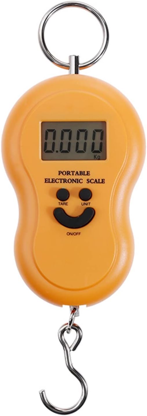 Utility Luggage Scale 50Kg Mini Digital Scale for Fishing Luggage Travel Weighting Kitchen Steelyard Hanging Electronic Hook Scale Weighing(random color) - Image 2
