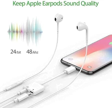 Apple iPhone Connector Lightning to 3.5mm Earphone Jack & Mobile Charging Jack - Image 4
