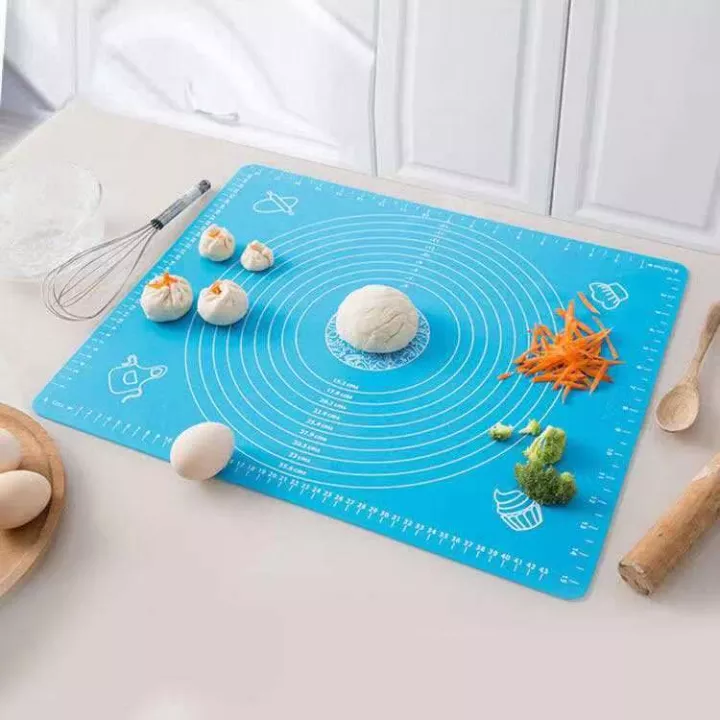 Silicone Baking Mat With Measurements Heat Resistant Cookie Sheet Oven Liner | Non Stick Flour Rolling Mat | Baking Mat Kneading Dough Pad (Random Color) - Image 7