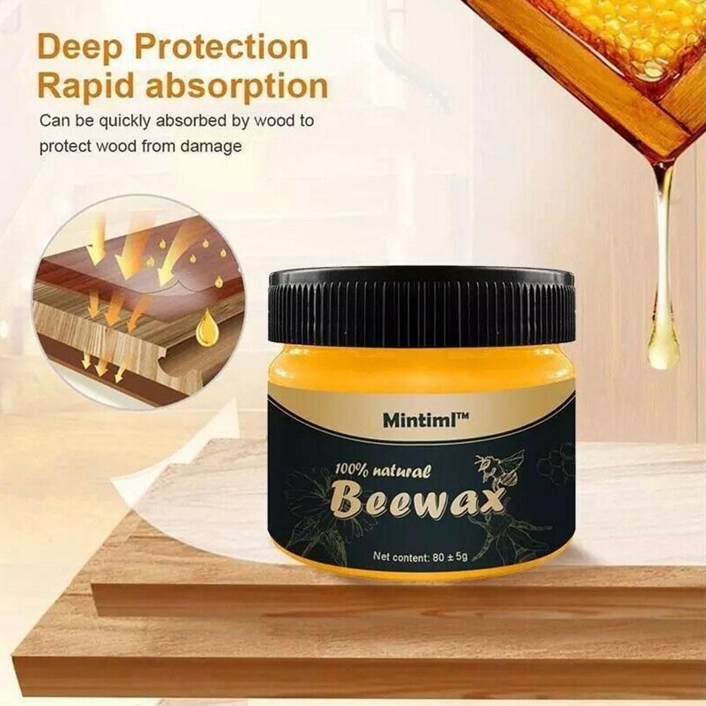 Beewax Furniture Polish 85ml - Beewax Wood Polish & Shiner - Wooden Table, Chair, and Floor Cleaner(liquid base)