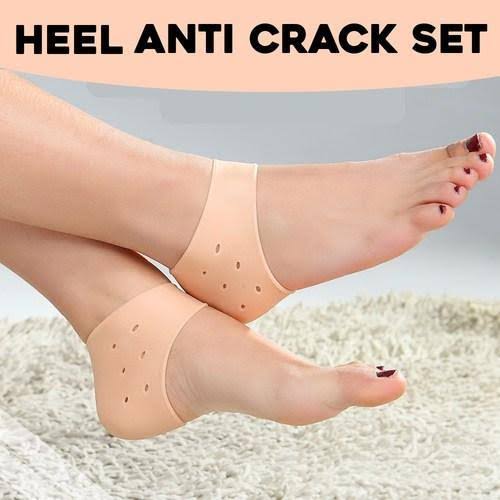 Pair of half Heel Pain Anti Crack Silicone Set - Anti Crack  For Pain Relief Unisex