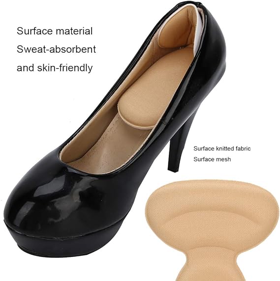 T shape high heel grip for foot support | Heel Cushion Pads T Shape Heel Sticker Tape Arch Support Insoles High Heeled Shoes Patches Foot Care Protector - Image 4