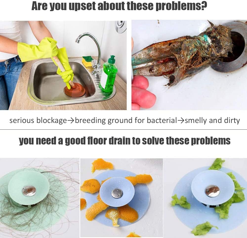 Silicone Sink Hair Strainer Floor Drain Bathroom Kitchen Stopper Sink Strainer Basin Water Stopper  (random color) - Image 10