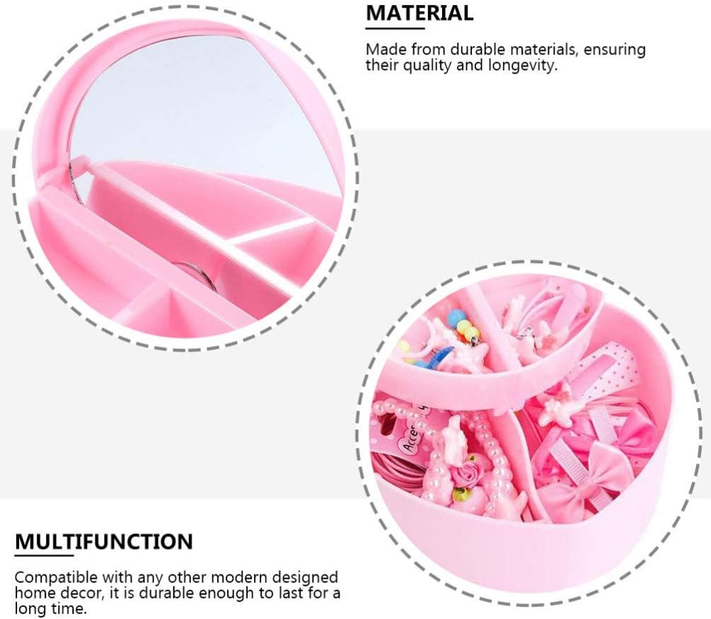 Heart-shaped Jewelry Box for Baby Girls Makeup Box (NW000291) - Image 4