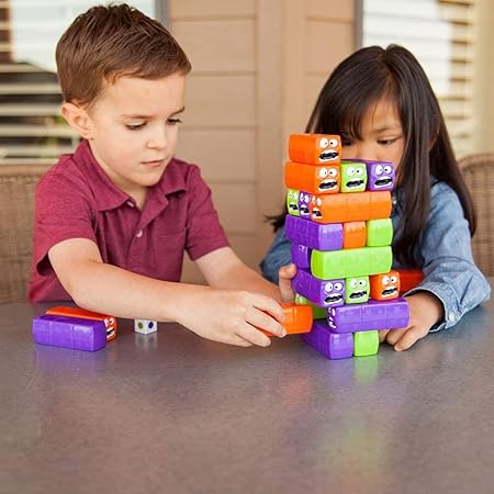 Wobbly Worms Tower Balancing Game | Tower Tumbling Stacking Board Games Building Blocks - Image 9