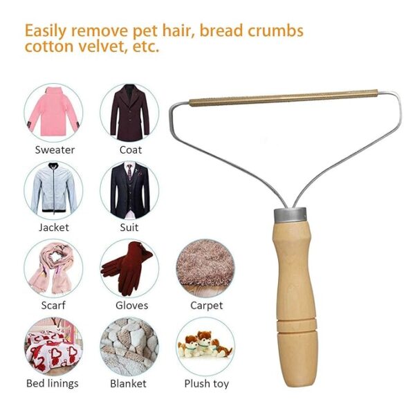 Portable Manual Hair Remover Coat Roller Hair Remover Double-sided Shaving Knife Pet Hair Cleaning Brush Sofa Shaving Ball Too - Image 3