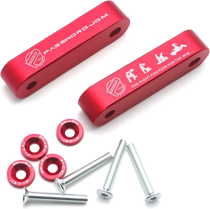 Car Hood Spacer Riser Kit | Vehicle Hood Bonnet Vent Space Modification Kit, Aluminium Alloy Billet - Image 7