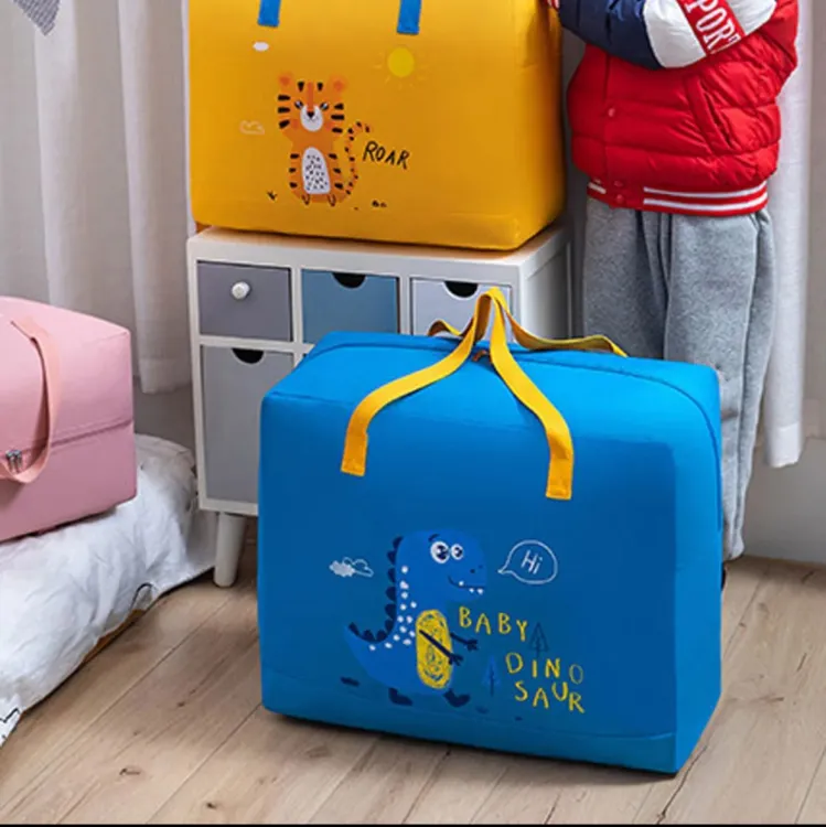 Baby Dinosaur Cloth Organizer And Storage Handbag Portable | only blue color available. - Image 5