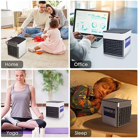 Air Ultra Portable Home Air Cooler | Portable Personal Air Conditioner, Mini USB 3 in 1 Air Cooler - Image 8