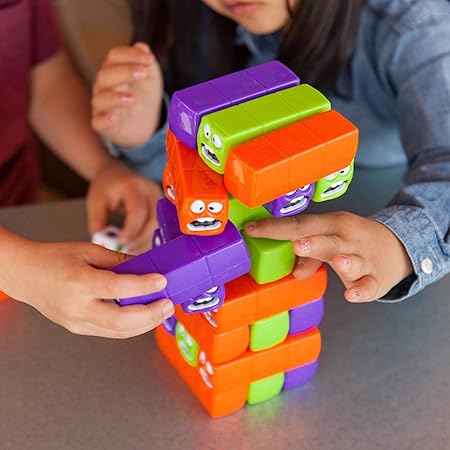 Wobbly Worms Tower Balancing Game | Tower Tumbling Stacking Board Games Building Blocks - Image 10