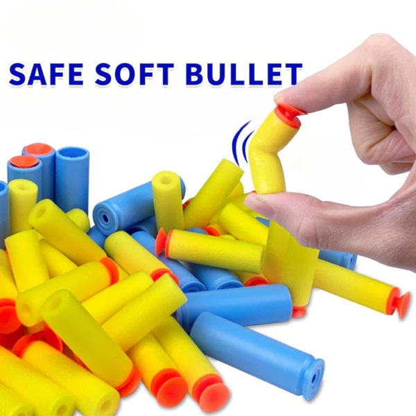 24 Pieces Soft Nerf Dart Stick-On Foam Nerf Bullets Nerf Canon Blasters Refill Darts - Multicolor Random Colors - Image 6