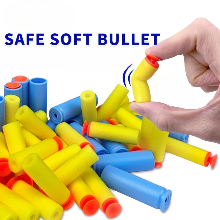 24 Pieces Soft Nerf Dart Stick-On Foam Nerf Bullets Nerf Canon Blasters Refill Darts - Multicolor Random Colors - Image 6