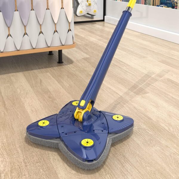 Cleaning Mop 360° Rotatable Adjustable Corner Mop  Self Squeezing Wringing Mop Multifunctiona Rotating Mop for Floor Wall Window - Image 2