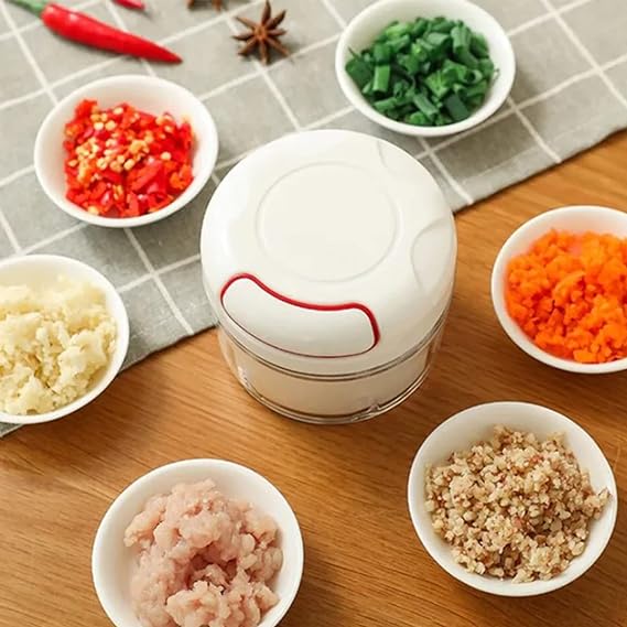 Mini Chopper Powerful Meat Grinder Hand-power Food Chopper Mincer Mixer Blender Chop Meat Fruit Vegetable Nuts Shredder - Image 3