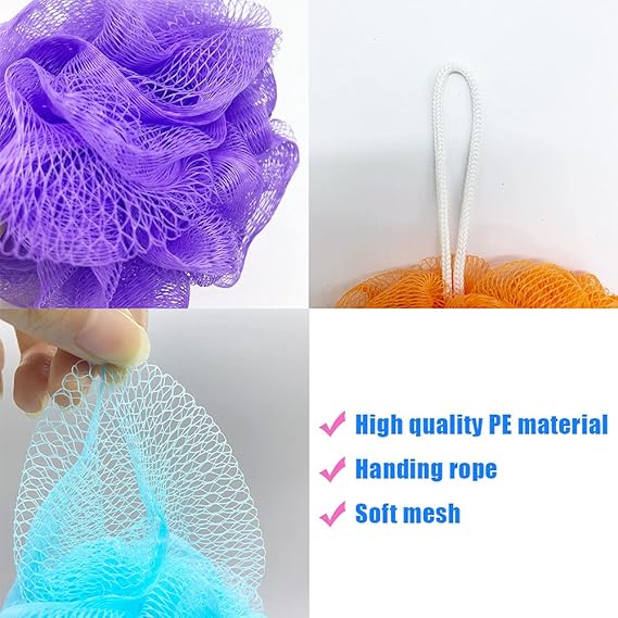 Body Wash Puff Sponge Pack (random color) - Image 3