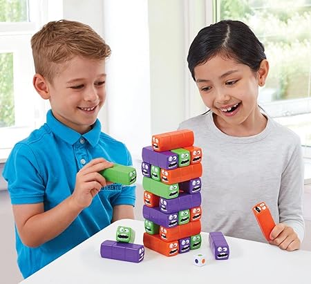Wobbly Worms Tower Balancing Game | Tower Tumbling Stacking Board Games Building Blocks - Image 12