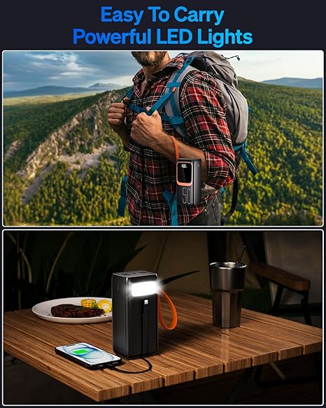 Aspor A350 50,000mAh - Fast Charging with Built-in Flashlight Power Bank for mobile and laptops  (Random color) - Image 7