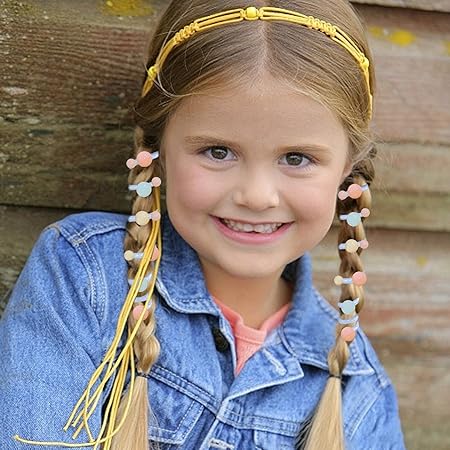 (pack of 2 )Girls hair plastic Telephone Wire Spiral (random color) - Image 4