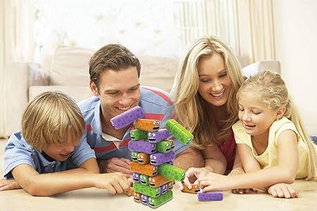 Wobbly Worms Tower Balancing Game | Tower Tumbling Stacking Board Games Building Blocks - Image 11