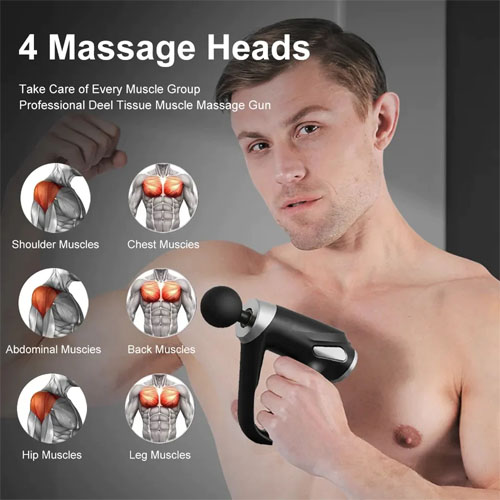 New Imported KH-810 Mini Facial Gun Rechargeable Handheld Muscle Massager (random color) - Image 5