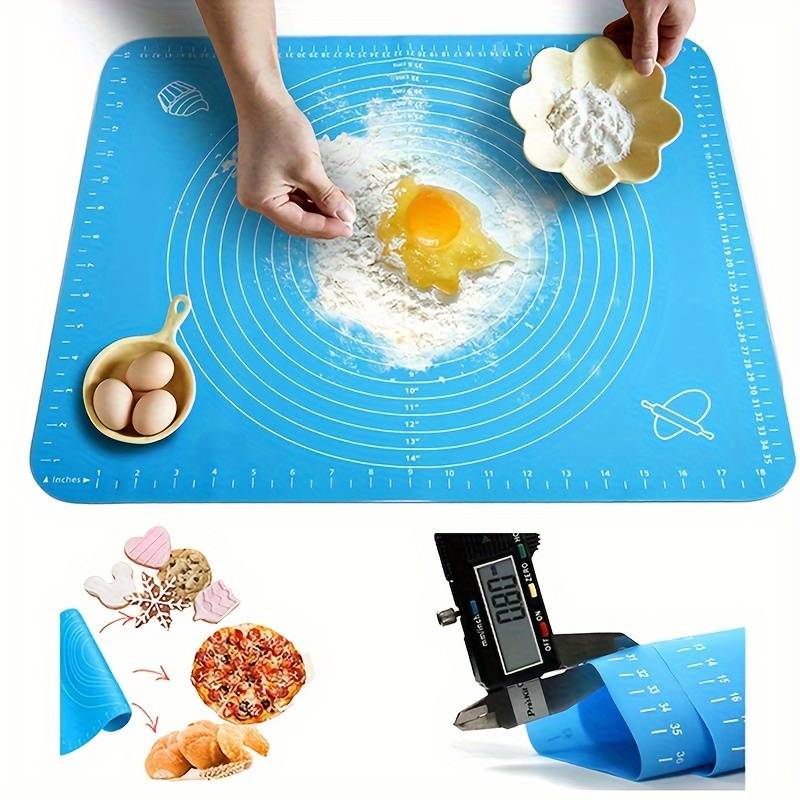 Silicone Baking Mat With Measurements Heat Resistant Cookie Sheet Oven Liner | Non Stick Flour Rolling Mat | Baking Mat Kneading Dough Pad (Random Color) - Image 8