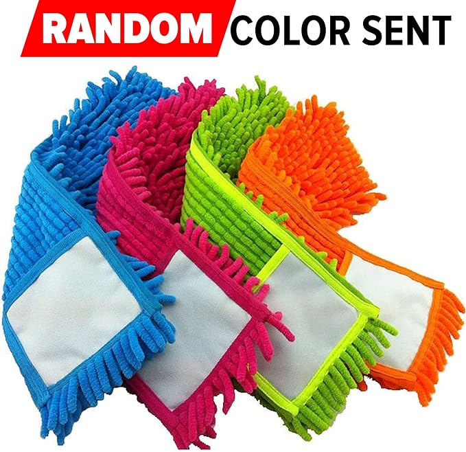Universal Microfiber Mop duster Pads Head | Refill Replacement Micro fiber Cloth  (Random color) - Image 10