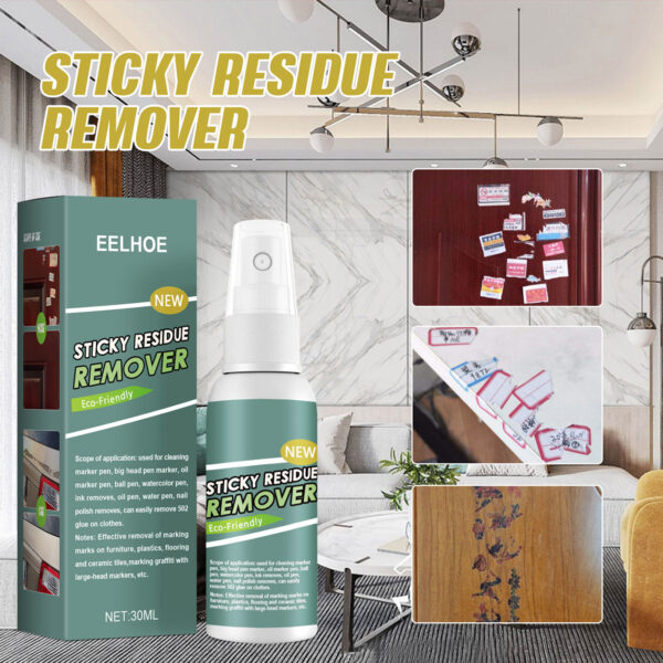 Sticky Stuff Remover Gel Spray, Portable Surface Safe Adhesive Remover, Ideal for Sticky Stains such as Bubblegum, Adhesive, Tape, Label Residue (30ML) - Image 18