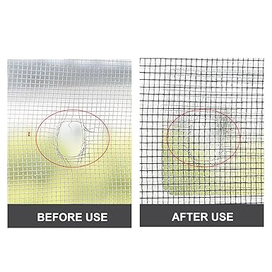 (pack Of 10) Multifunctional Net Sticker Drainer Net For Bathroom - Kitchen Etc | Window Screen Repair Patches For Door Window - Image 10