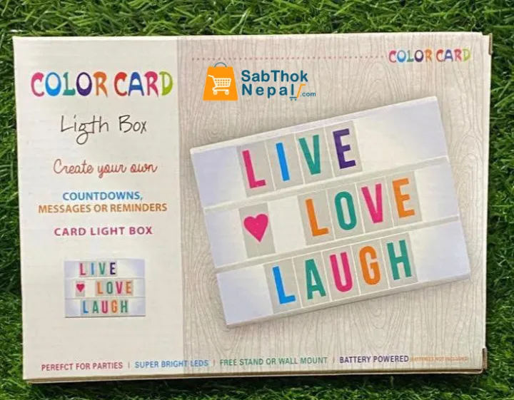(NW00016) Color Card Light Box / Multicolor LED Light Box Letters Magic Board - Image 4