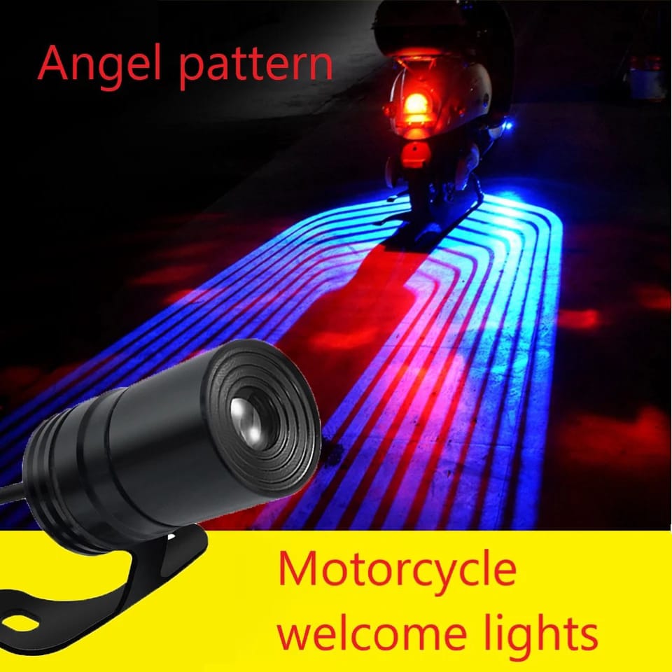 2PCS Motorcycle & Car Welcome Light Door Courtesy Lights With Projector   Led Carpet Underglow For Car Motorcycle Light and car - Image 4