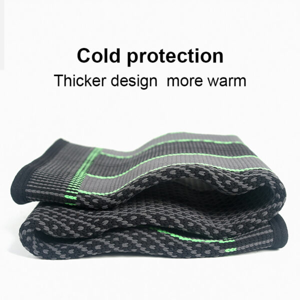 1 PCS Compression Knee Pads Support Sleeve Protector Elastic Kneepad Brace Spring Support Volleyball Running Silicone Long Full Legs Sleeve Arthritis Running Gym Sport - Image 5