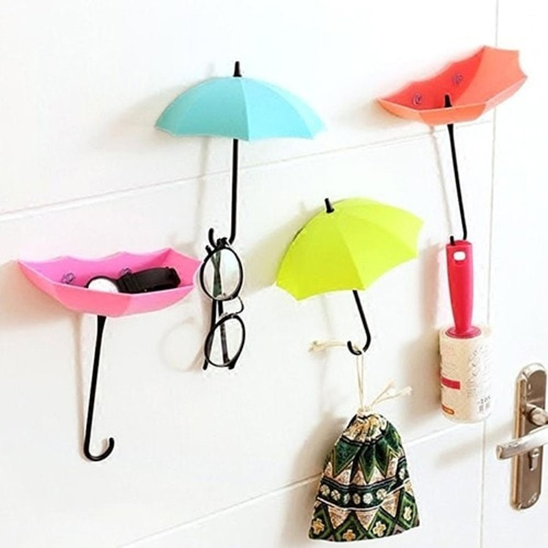 Pack of 3 - Umbrella Hooks | Key Jewelry Glasses etc Holder  (Random color) - Image 4