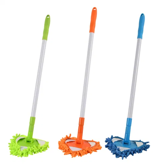 Detachable Washable Cleaning Triangle Telescopic Micro Fiber Mop & Duster (Random color) - Image 2