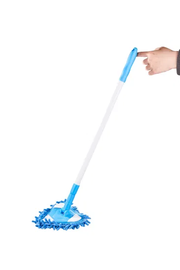 Detachable Washable Cleaning Triangle Telescopic Micro Fiber Mop & Duster (Random color) - Image 3