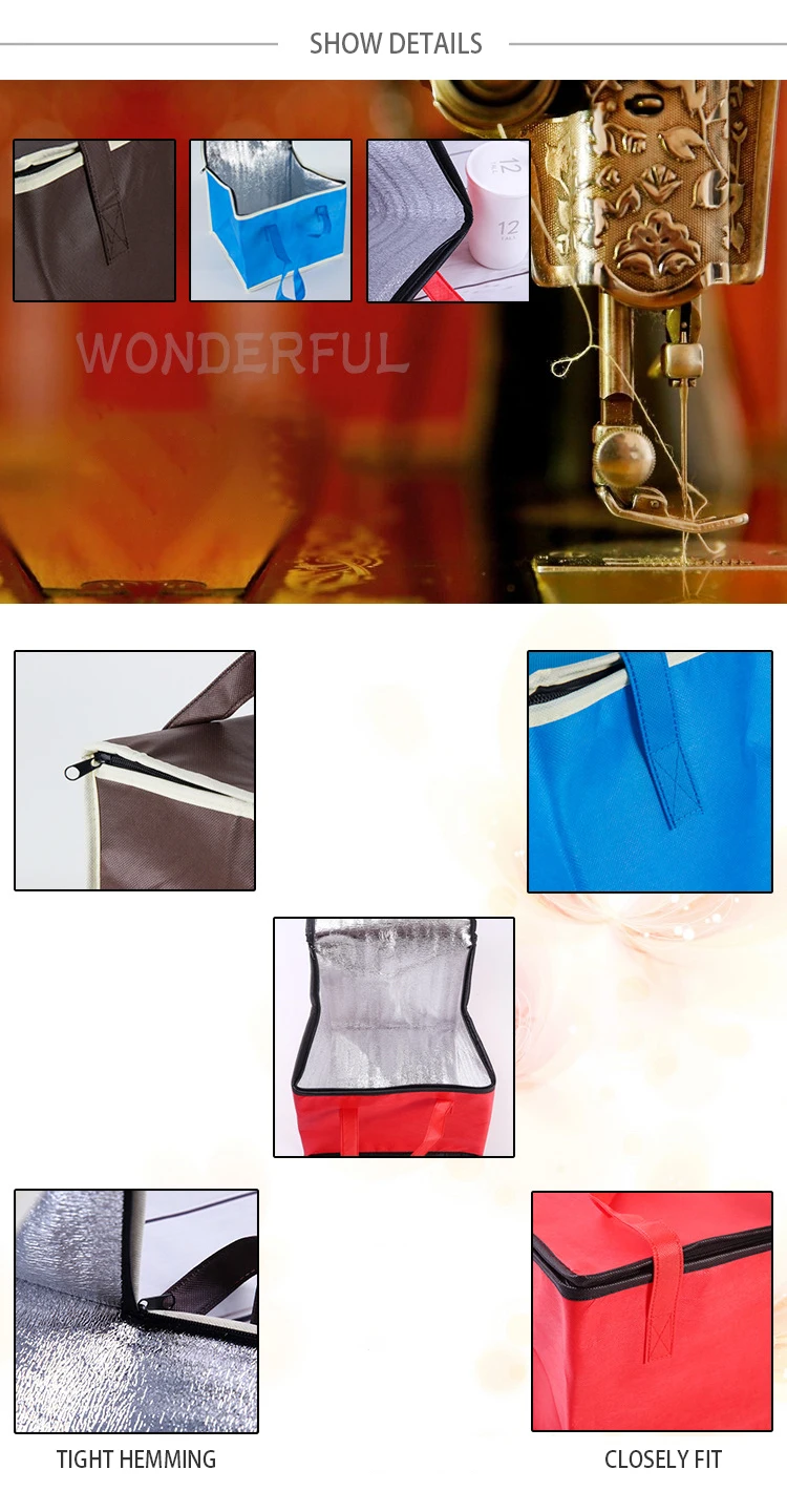 Portable Lunch Cooler Bag Folding Insulation Picnic Ice Pack Food Thermal Bag (random color) - Image 5